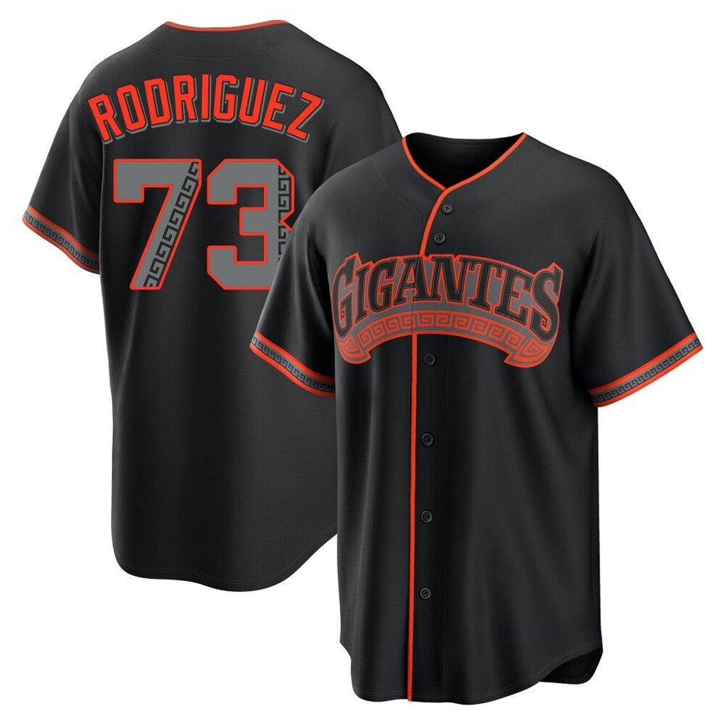 Choea SF.Giants #73 Randy Rodriguez Player Black Alternate Limited Stitched Jerseys