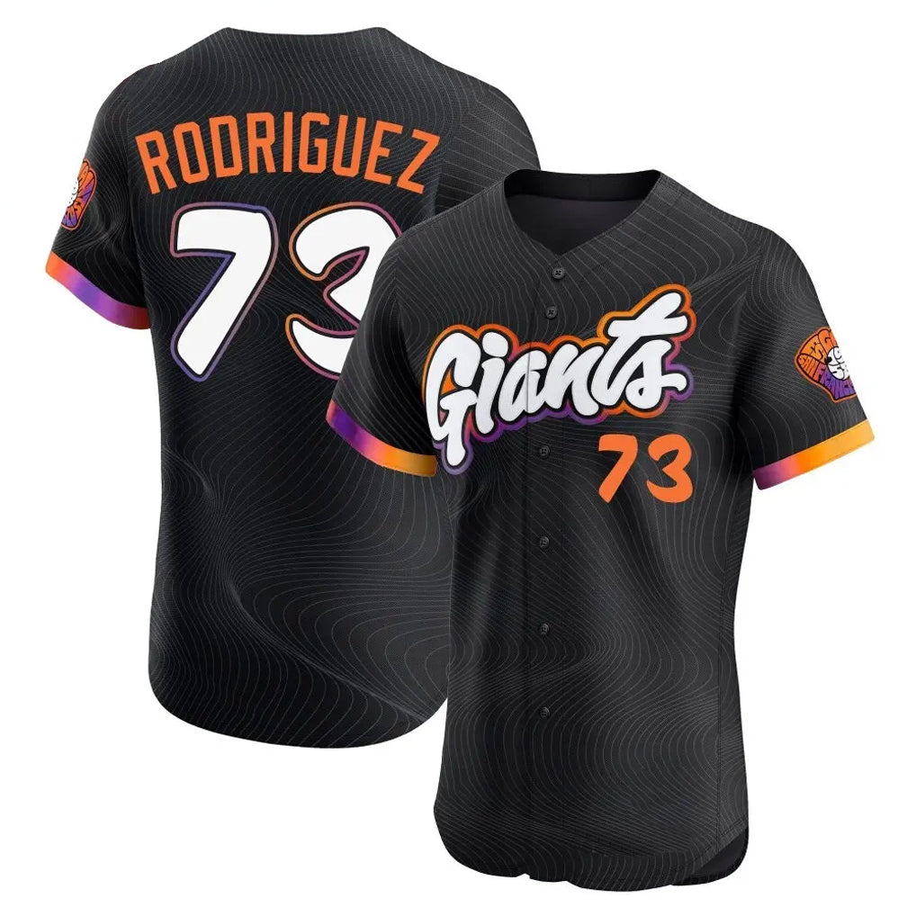 Choea SF.Giants #73 Randy Rodriguez Player Black City Connect Home Limited Elite Stitched Jerseys