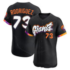Choea SF.Giants #73 Randy Rodriguez Player Black City Connect Home Limited Elite Stitched Jerseys