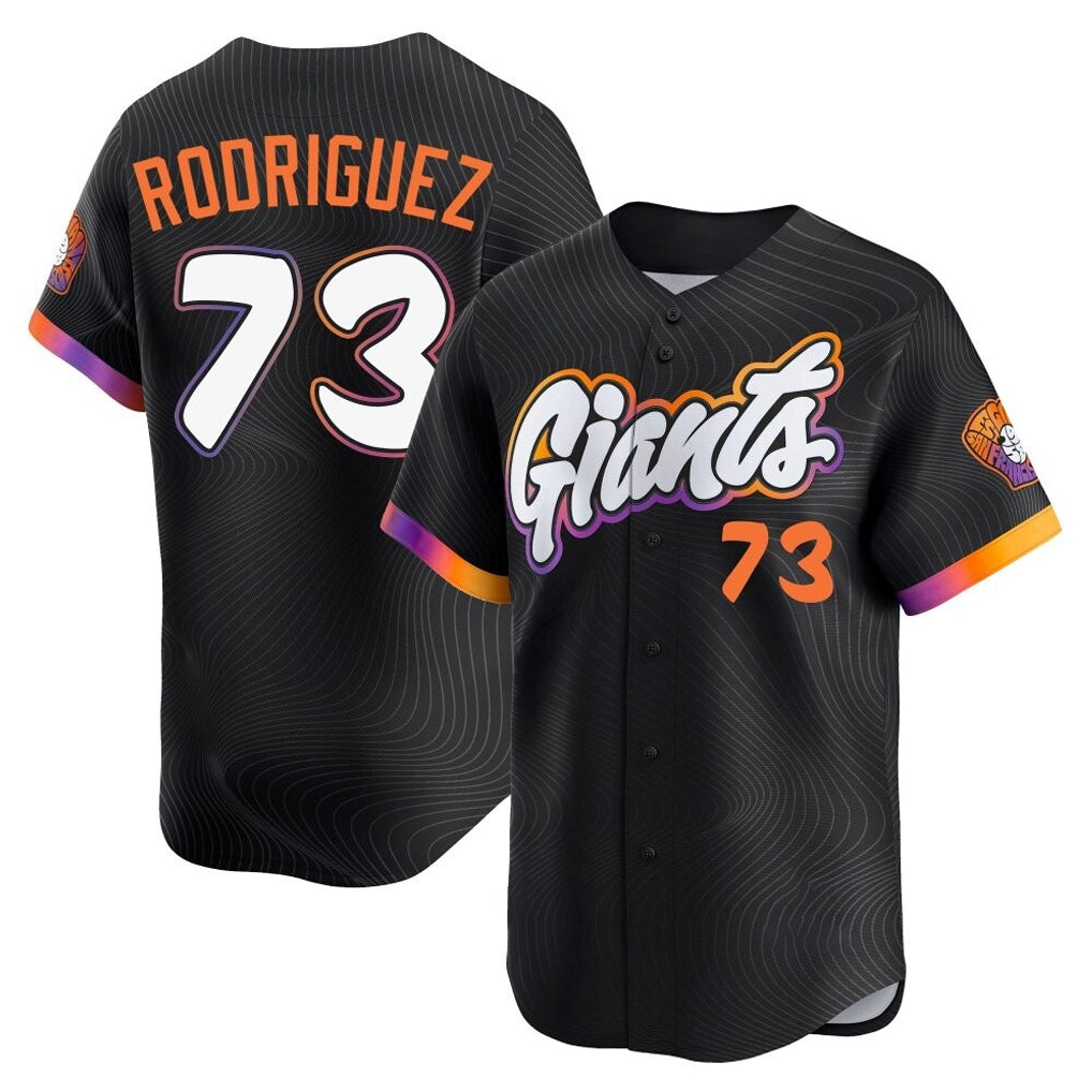 Choea SF.Giants #73 Randy Rodriguez Player Black City Connect Home Limited Stitched Jerseys