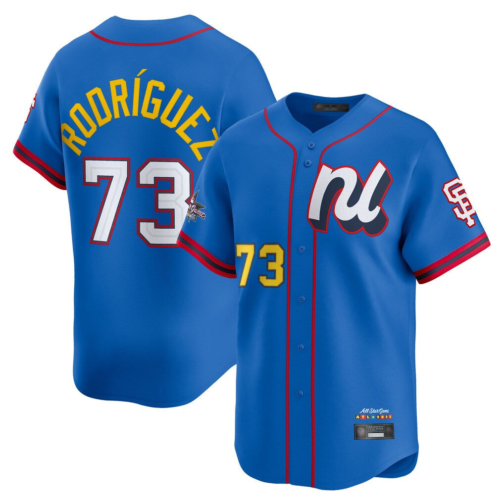 Choea SF.Giants #73 Randy Rodriguez Player Blue National League All-Star Edition Limited Stitched Jerseys