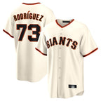 Choea SF.Giants #73 Randy Rodriguez Player Cream Home Game Stitched Jerseys