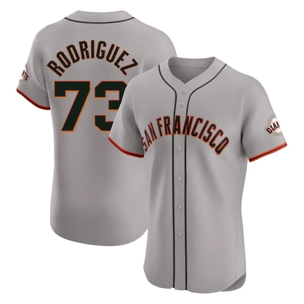 Choea SF.Giants #73 Randy Rodriguez Player Gray Home Limited Elite Stitched Jerseys
