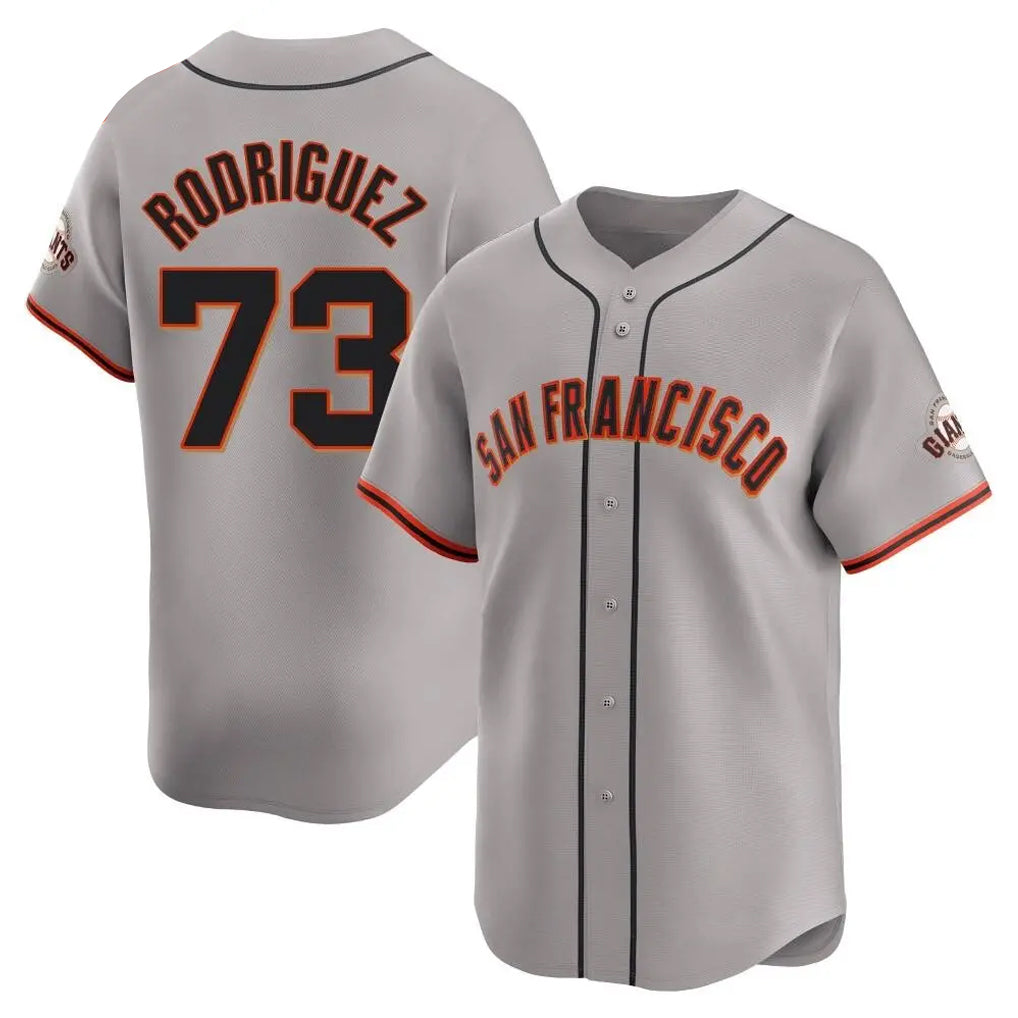 Choea SF.Giants #73 Randy Rodriguez Player Gray Home Limited Stitched Jerseys