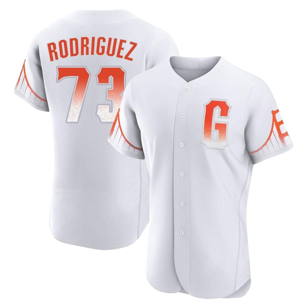 Choea SF.Giants #73 Randy Rodriguez Player White City Connect Home Limited Elite Stitched Jerseys