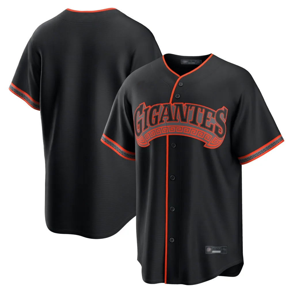 Choea SF.Giants Blank Player Black Alternate Limited Stitched Jerseys