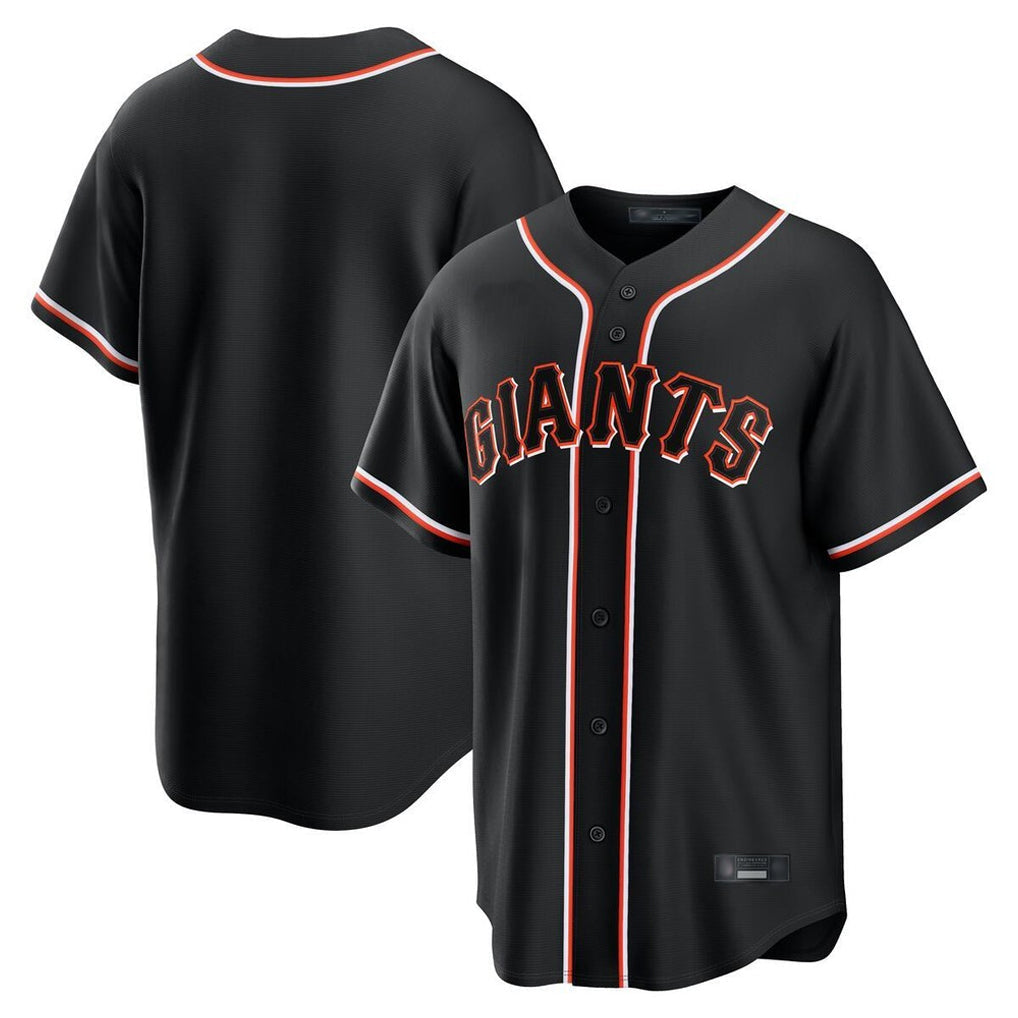 Choea SF.Giants Blank Player Black Fashion Home Game Stitched Jerseys