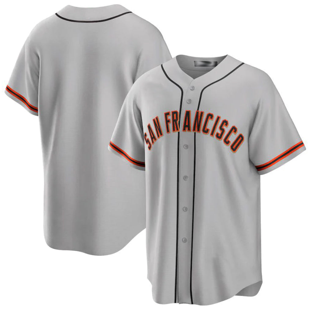 Choea SF.Giants Blank Player Gray Home Game Stitched Jerseys