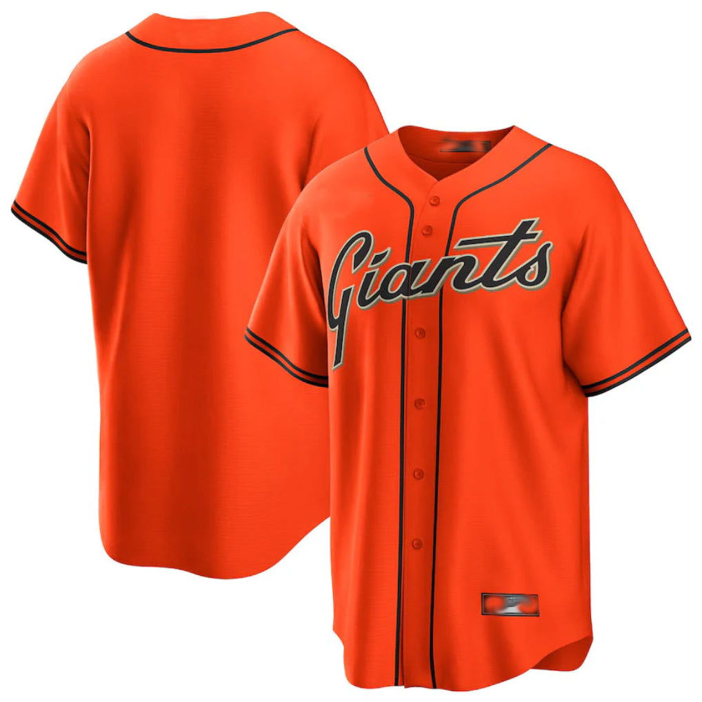 Choea SF.Giants Blank Player Orange Alternate Replica Game Stitched Jerseys