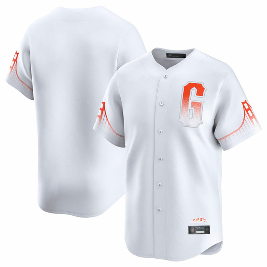 Choea SF.Giants Blank Player White City Connect Home Limited Stitched Jerseys