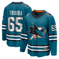 Choea S.Jose Sharks #65 Jacob Trouba Teal Home Breakaway Jerseys
