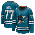 Choea S.Jose Sharks #77 Michael Misa Teal Breakaway Jerseys