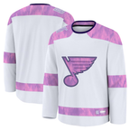 Choea St.L.Blues White 2024 Hockey Fights Cancer Practice Jerseys