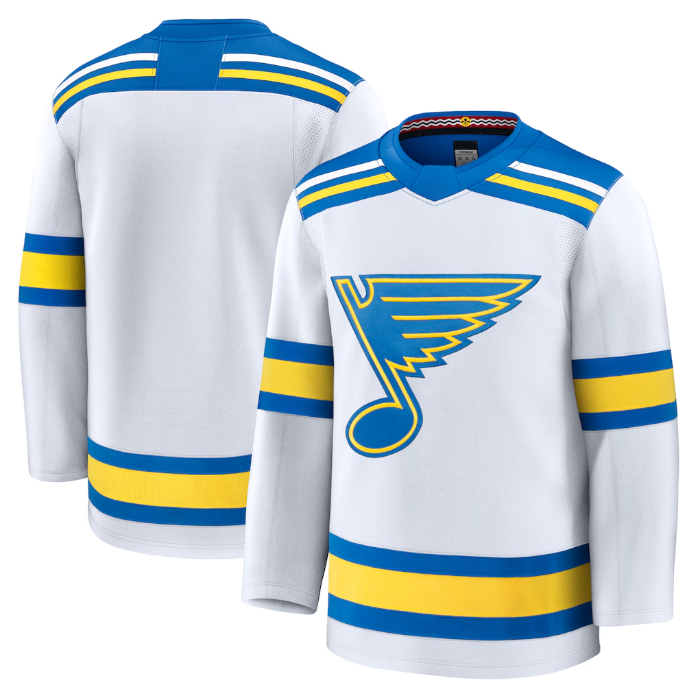 Choea St.L.Blues White Away Premium Jerseys