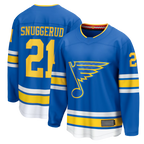 Choea St.L.Blues #21 Blues Jimmy Snuggerud Blue Home Breakaway Jerseys