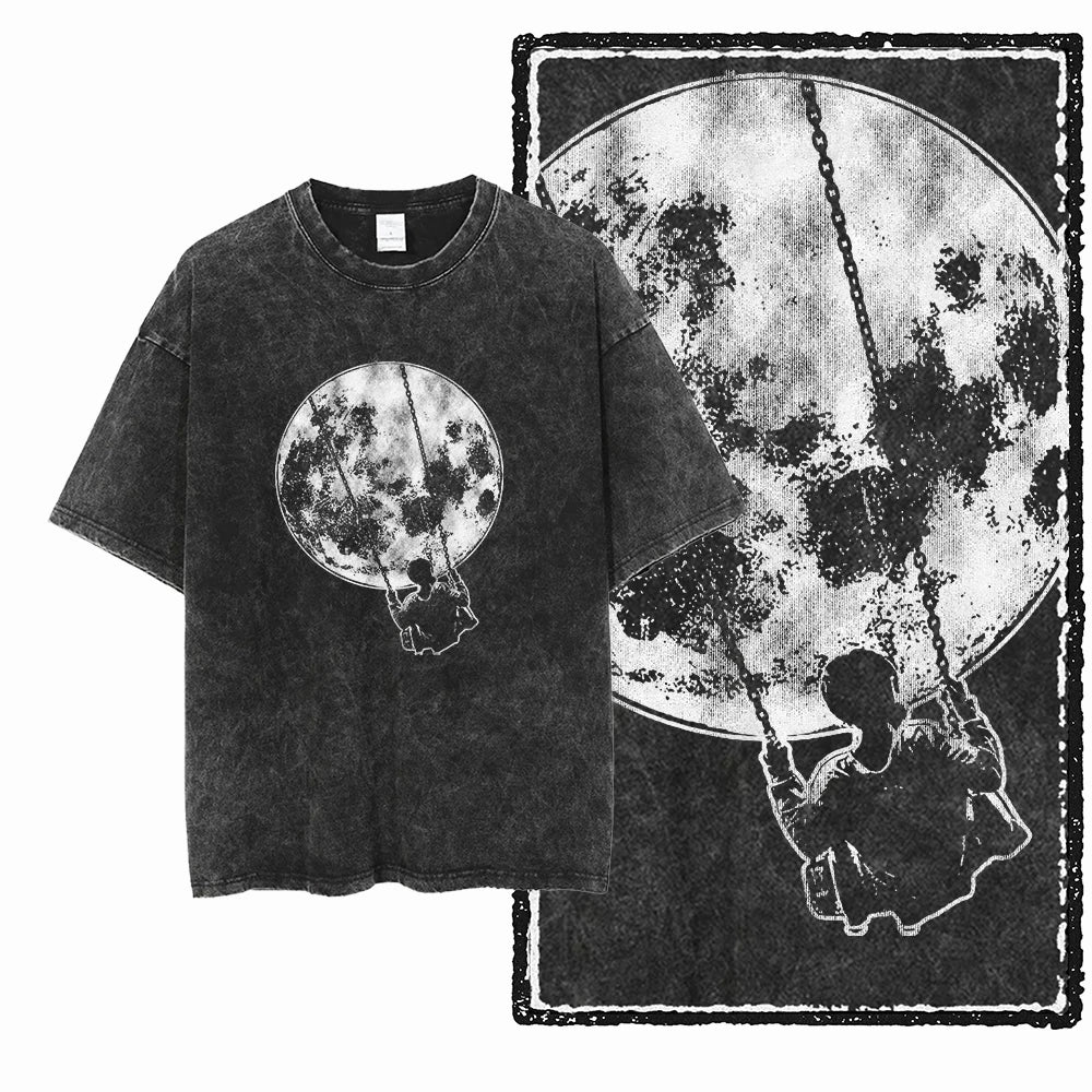Cheap T-shirt Jerseys SA ASTRONAUT SPACE THEMES Printed Cotton Acid Washed Graphic Unisex T Shirt Cool Streetwear Men Tshirts Big Size Tee for men