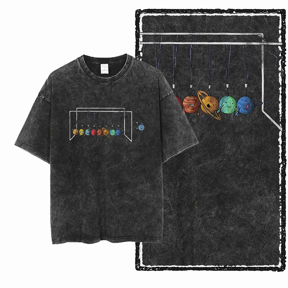 Cheap T-shirt Jerseys SA ASTRONAUT SPACE THEMES Printed Cotton Acid Washed Graphic Unisex T Shirt Cool Streetwear Men Tshirts Big Size Tee for men