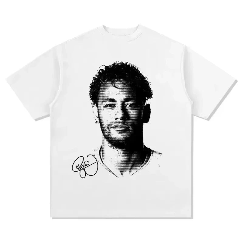 Cheap T-shirt Jerseys Short Sleeved Round Neck Y2k Tshirt Men Clothing New in Top & Tees Mens T-Shirt Camisetas Neymar Neymarjr Heavy Tee Shirt 71053