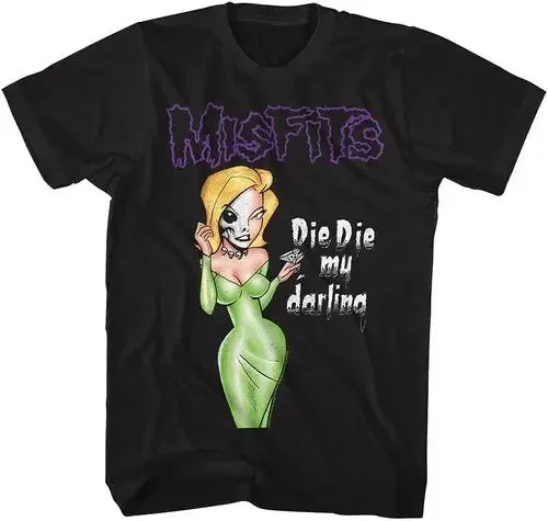 Cheap T-shirt Jerseys New Fashion Misfits Punk Style Tshirt Retro Street Skull Pattern Men's T-shirt