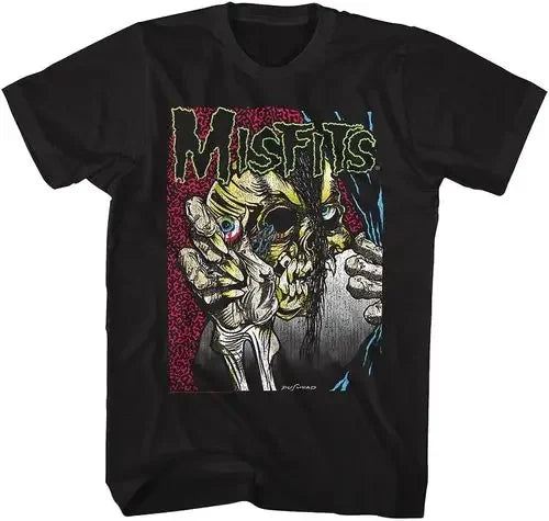 Cheap T-shirt Jerseys New Fashion Misfits Punk Style Tshirt Retro Street Skull Pattern Men's T-shirt