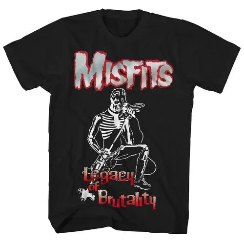 Cheap T-shirt Jerseys New Fashion Misfits Punk Style Tshirt Retro Street Skull Pattern Men's T-shirt