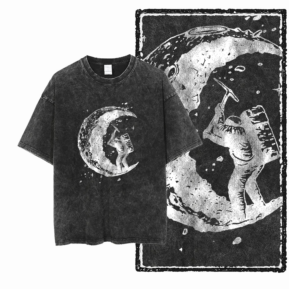 Cheap T-shirt Jerseys SA ASTRONAUT SPACE THEMES Printed Cotton Acid Washed Graphic Unisex T Shirt Cool Streetwear Men Tshirts Big Size Tee for men