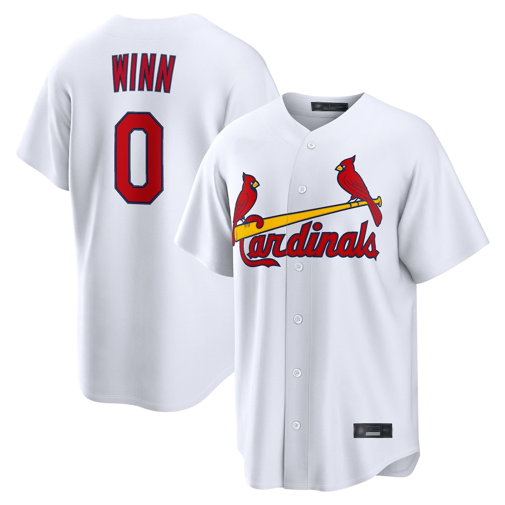 Choea St. Louis Cardinals #0 Masyn Winn Player White Home Game Stitched Jerseys