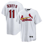 Choea St. Louis Cardinals #11 Victor Scott II Player White Home Game Stitched Jerseys