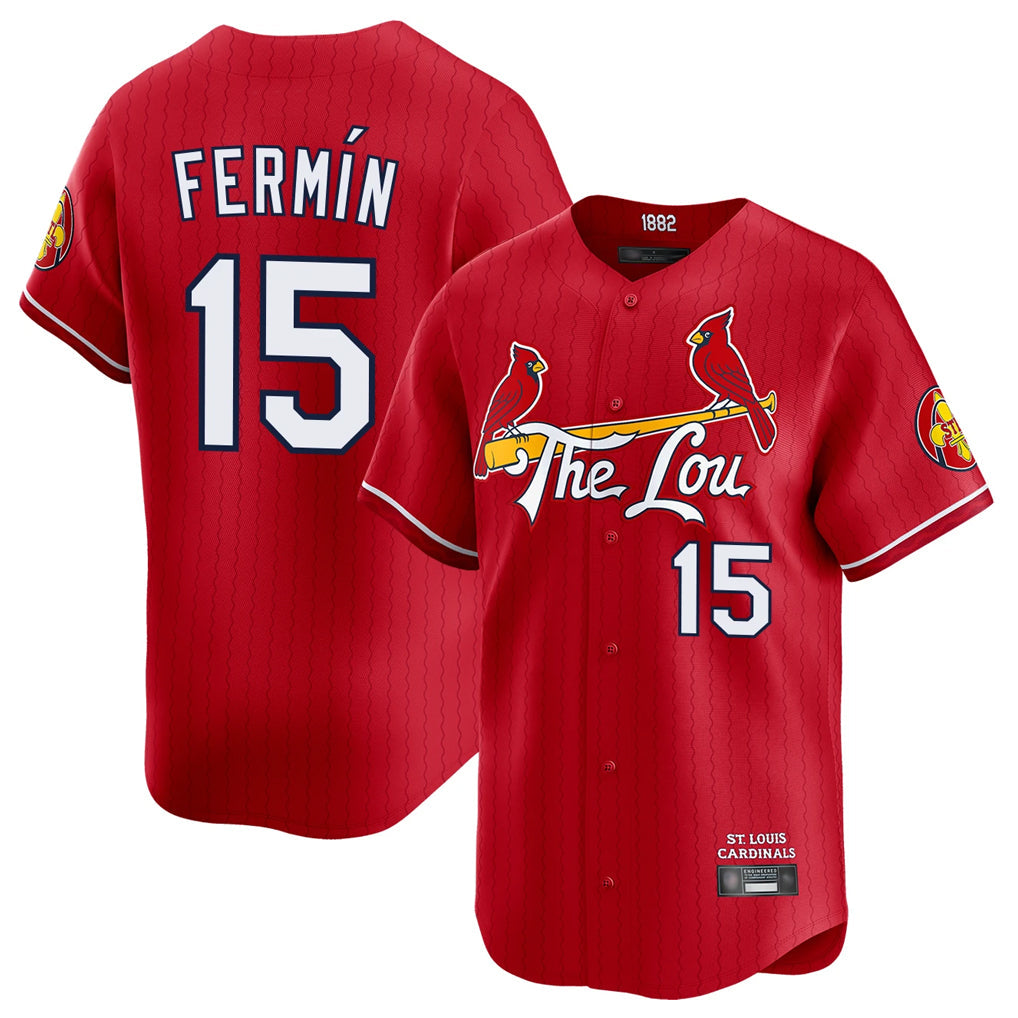 Choea St. Louis Cardinals #15 Jose Fermin Player Red City Connect Limited Stitched Jerseys