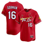 Choea St. Louis Cardinals #16 Nolan Gorman Player Red City Connect Limited Stitched Jerseys