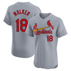 Choea St. Louis Cardinals #18 Jordan Walker Player Gray Home Limited Elite Stitched Jerseys