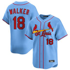Choea St. Louis Cardinals #18 Jordan Walker Player Light Blue Home Limited Stitched Jerseys