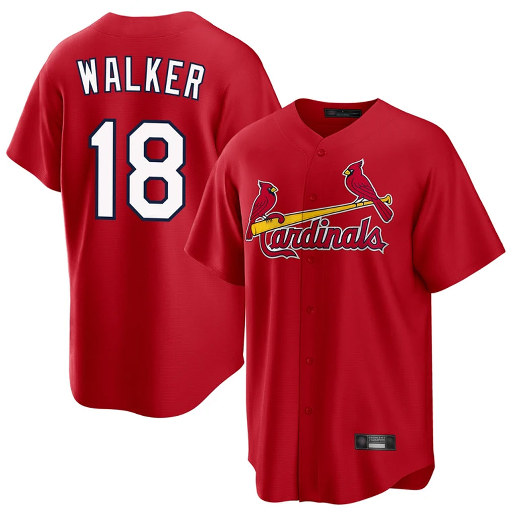 Choea St. Louis Cardinals #18 Jordan Walker Player Red Home Game Stitched Jerseys