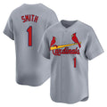 Choea St. Louis Cardinals #1 Ozzie Smith Player Gray Home Limited Stitched Jerseys