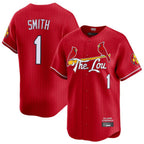 Choea St. Louis Cardinals #1 Ozzie Smith Player Red City Connect Limited Stitched Jerseys