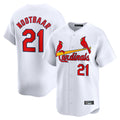 Choea St. Louis Cardinals #21 Lars Nootbaar Player White Home Limited Stitched Jerseys
