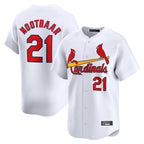 Choea St. Louis Cardinals #21 Lars Nootbaar Player White Home Limited Stitched Jerseys