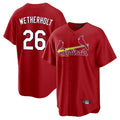 Choea St. Louis Cardinals #26 JJ Wetherholt Player Red Home Game Stitched Jerseys