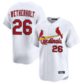 Choea St. Louis Cardinals #26 JJ Wetherholt Player White Home Limited Stitched Jerseys