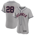 Choea St. Louis Cardinals #28 Nolan Arenado Player Gray Home Limited Elite Stitched Jerseys