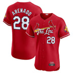 Choea St. Louis Cardinals #28 Nolan Arenado Player Red City Connect Limited Elite Stitched Jerseys