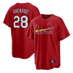 Choea St. Louis Cardinals #28 Nolan Arenado Player Red Home Game Stitched Jerseys
