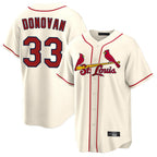 Choea St. Louis Cardinals #33 Brendan Donovan Player Cream Home Game Stitched Jerseys