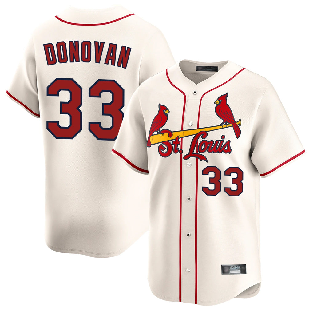 Choea St. Louis Cardinals #33 Brendan Donovan Player Cream Home Limited Stitched Jerseys