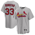 Choea St. Louis Cardinals #33 Brendan Donovan Player Gray Home Game Stitched Jerseys