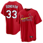 Choea St. Louis Cardinals #33 Brendan Donovan Player Red Home Game Stitched Jerseys