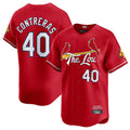 Choea St. Louis Cardinals #40 Willson Contreras Player Red City Connect Limited Stitched Jerseys
