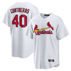 Choea St. Louis Cardinals #40 Willson Contreras Player White Home Game Stitched Jerseys