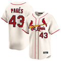 Choea St. Louis Cardinals #43 Pedro Pages Player Cream Home Limited Stitched Jerseys