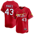 Choea St. Louis Cardinals #43 Pedro Pages Player Red City Connect Limited Stitched Jerseys